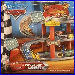 Disney Cars PISTON CUP GARAGE Playset Track Set Slight Damage