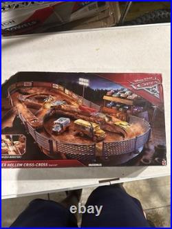 Disney Pixar Car Thunder Hollow Criss-Cross track set new booster
