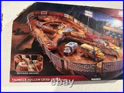 Disney Pixar Car Thunder Hollow Criss-Cross track set new booster