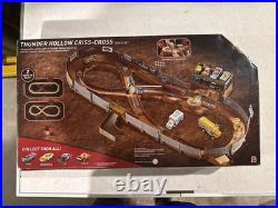 Disney Pixar Car Thunder Hollow Criss-Cross track set new booster