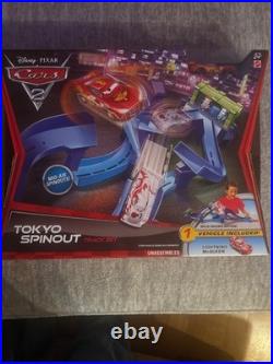 Disney Pixar Cars 2 Tokyo Spinout Lightning McQueen 2010 Race Track Set Mattel Disney Pixar Cars 2 Tokyo Spinout Lightning McQueen 2010 Race Track Set Mattel