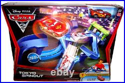 Disney Pixar Cars 2 Tokyo Spinout Lightning McQueen 2010 Race Track Set Mattel