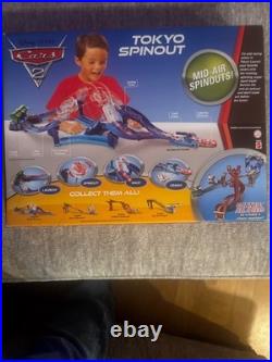 Disney Pixar Cars 2 Tokyo Spinout Lightning McQueen 2010 Race Track Set Mattel Disney Pixar Cars 2 Tokyo Spinout Lightning McQueen 2010 Race Track Set Mattel