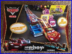 Disney Pixar Cars Neon Nights Track Set (Includes 1 race car & 1 truck) @Target