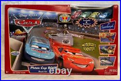 Disney Pixar Cars PISTON CUP 500 TRACK SET SUPERCHARGED McQueen Chick Hicks King