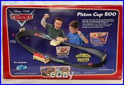 Disney Pixar Cars PISTON CUP 500 TRACK SET SUPERCHARGED McQueen Chick Hicks King