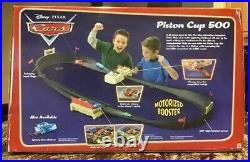 Disney Pixar Cars PISTON CUP 500 (over12.5 FT) Track Set with 4 CARS