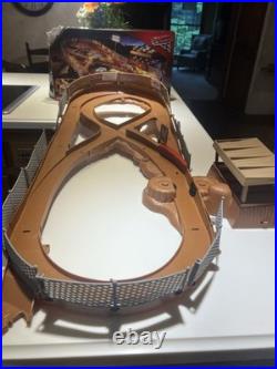 Disney Pixar Cars Thunder Hollow Criss-Cross Track Set with original box