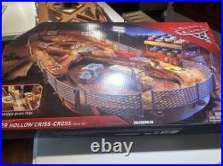 Disney Pixar Cars Thunder Hollow Criss-Cross Track Set with original box