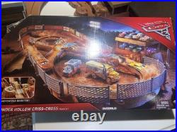 Disney Pixar Cars Thunder Hollow Criss-Cross Track Set with original box
