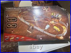 Disney Pixar Cars Thunder Hollow Criss-Cross Track Set with original box