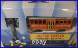 Disney Red Car Trolly Play Set With Extra Track In Original Box Disney Red Car Trolly Play Set With Extra Track In Original Box