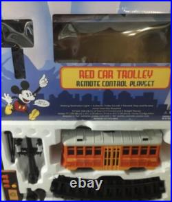 Disney Red Car Trolly Play Set With Extra Track In Original Box Disney Red Car Trolly Play Set With Extra Track In Original Box