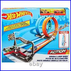 Double Loop Car Track Game Set Hot Wheels Energy New Dual Play Car