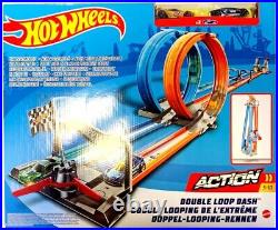 Double Loop Car Track Game Set Hot Wheels Energy New Dual Play Car