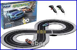 Drift 360 Mustang Gt4S 132 Analog Slot Car Race Track Set C1421T, Blue & Orange