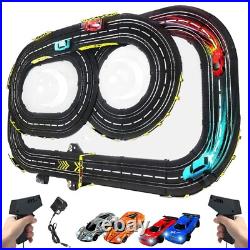 Electric Race Car Track Set for Boys 6-12 High-Speed Slot Car Race Track Set