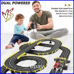Electric Race Car Track Set for Boys 6-12 High-Speed Slot Car Race Track Set