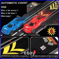 Electric Race Car Track Set for Boys 6-12 High-Speed Slot Car Race Track Set