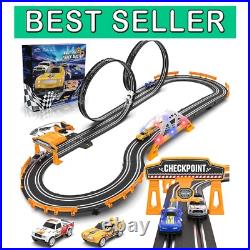 Electric Racing Car Track Set with Dual Lap Counter Exciting Gifts for Kids Electric Racing Car Track Set with Dual Lap Counter Exciting Gifts for Kids