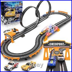 Electric Racing Car Track Set with Dual Lap Counter Exciting Gifts for Kids Electric Racing Car Track Set with Dual Lap Counter Exciting Gifts for Kids