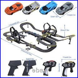 Electric Slot Car Race Track Set High Speed RC 8-10Y Kids Toys for Boys Girls