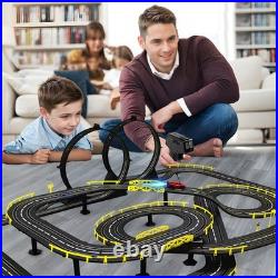 Electric Slot Car Race Track Set, Remote Control Track Car, High Speed, Ages 8-10