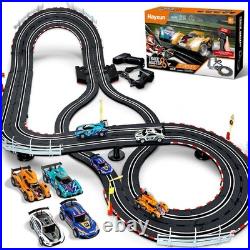 Electric Slot Car Race Track Sets 143 Race Car Track Sets with 4 Slot Cars