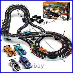 Electric Slot Car Race Track Sets 143 Race Car Track Sets with 4 Slot Cars