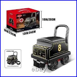 Electric TrainSet with Track 2 Seaters Cargo Car, Music, Light Ride on Train Toys