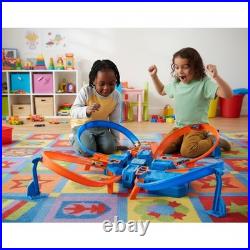 Engaging High-Speed Toy Car Track Set with 16 Feet and 4 Crash Intersections