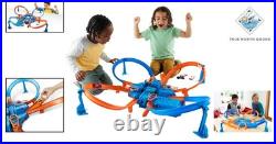 Engaging High-Speed Toy Car Track Set with 16 Feet and 4 Crash Intersections