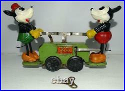 Ex! All Orig. Green Vs. Disney 1934 Lionel Mickey Mouse Hand Car+boxed Set+track