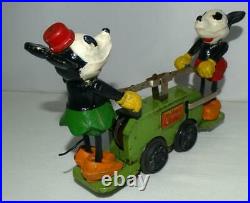 Ex! All Orig. Green Vs. Disney 1934 Lionel Mickey Mouse Hand Car+boxed Set+track