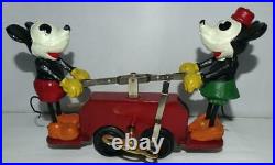 Ex. /n. Mint Disney 1934 Working Lionel Mickey Mouse Hand Car+box Set+track+key