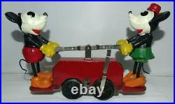 Ex. /n. Mint Disney 1934 Working Lionel Mickey Mouse Hand Car+box Set+track+key