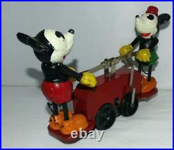 Ex. /n. Mint Disney 1934 Working Lionel Mickey Mouse Hand Car+box Set+track+key