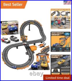 Exciting Battery or Electric Slot Car Race Track Set for Two Players Ages 6-12