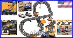 Exciting Battery or Electric Slot Car Race Track Set for Two Players Ages 6-12