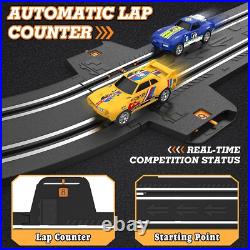Exciting Battery or Electric Slot Car Race Track Set for Two Players Ages 6-12