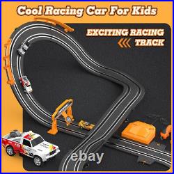 Exciting Battery or Electric Slot Car Race Track Set for Two Players Ages 6-12