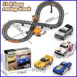 Exciting Battery or Electric Slot Car Race Track Set for Two Players Ages 6-12