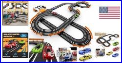 Exciting Slot Car Racing Set for 2 Players Includes 4 Cars and Remote Control