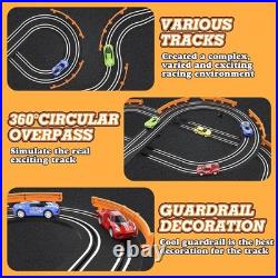 Exciting Slot Car Racing Set for 2 Players Includes 4 Cars and Remote Control