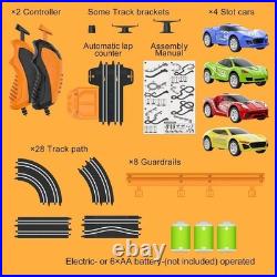 Exciting Slot Car Racing Set for 2 Players Includes 4 Cars and Remote Control