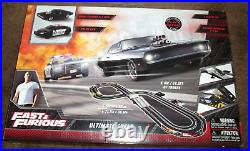 FAST N FURIOUS RACE SET With 2 SLOT CARS, 14 FT TRACK BATTERY OPERATED COLLECTIBLE