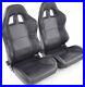 FK-Automotive-Full-Bucket-Sports-Seat-Set-Pair-Black-Kit-Race-Track-Car-Harness-01-yrfi