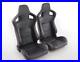 FK-Black-Carbon-Bucket-Sports-Seats-Set-Pair-Black-Kit-Race-Track-Car-Harness-01-fuf