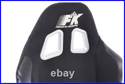 FK Black Full Bucket Sports Seat Set Pair Kit Car Van 4x4 Pickup Drift Track