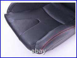 FK Bucket Sports Seats Set Black Carbon Faux Leather Red Stitch Kit Track Car
